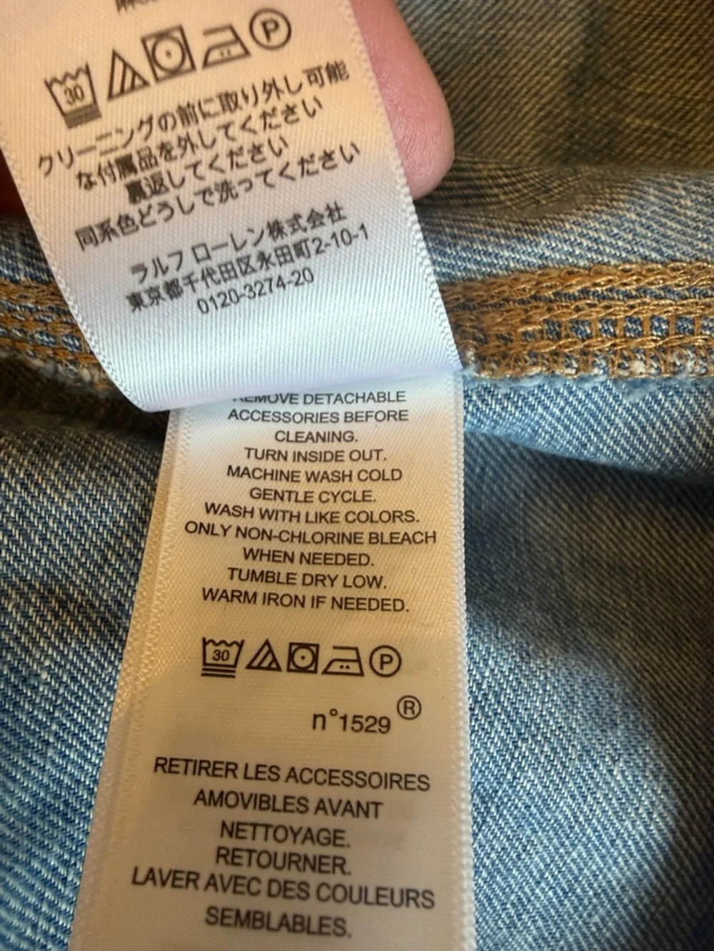Polo by Ralph Lauren Blue Denim Midi Shirt Dress with Belt - Picture 6 of 9